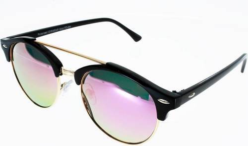 Ad Sol-Lunettes De Soleil Mixte Ad Sol Pz 094 Noir Rose Pour Un Style Clubround-0
