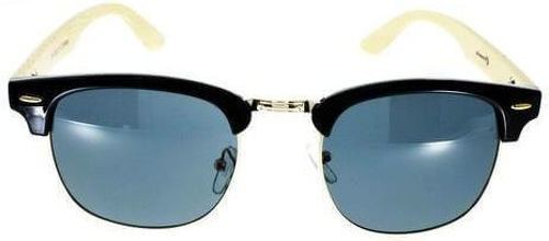 Skeena-Lunettes de Soleil SKEENA TERI noir, Le style Club master avec branches en bois Mixte Indice 3-2