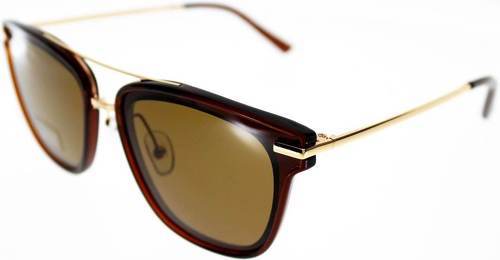 Ad Sol-Lunettes De Soleil Ad Sol 3298 Marron/Doré Avec Branches Métal-0