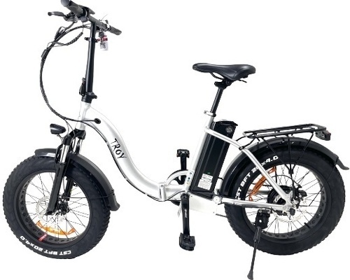 Troy-FatBike Troy e - Fold Vélo électrique à pneus larges basse pression &-1