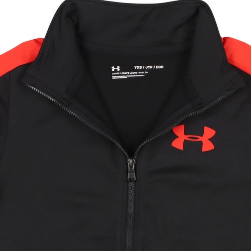 UNDER ARMOUR-Survetement Noir/Rouge Garçon Under Armour Tracksuit-1