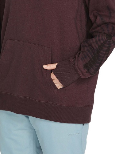 VOLCOM-Sweat à capuche Costus Fleece - Black Plum-2