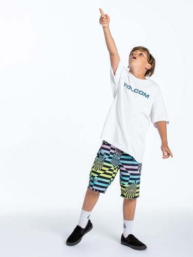 VOLCOM-Boardshort Mod-tech Stone Stripe - ANTIGUA SAND - (Enfant)-2