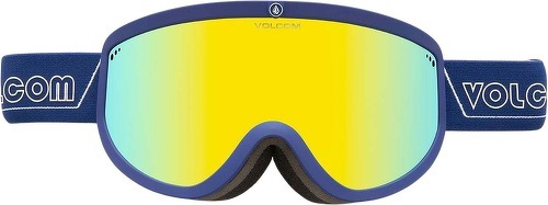 VOLCOM-Masque de snow Footprints Dark Blue/White - Gold Chrome-0