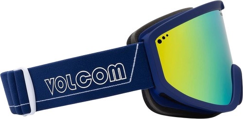 VOLCOM-Masque de snow Footprints Dark Blue/White - Gold Chrome-1