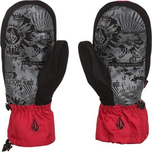 VOLCOM-Moufles Stone Brighton - Red-1