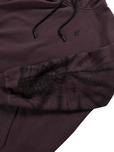 VOLCOM-Sweat à capuche Costus Fleece - Black Plum-3