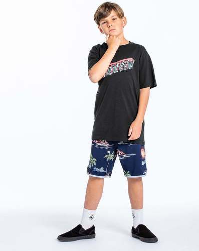 VOLCOM-Boardshort Isle Hoppa Scallop - NIAGARA - (Enfant)-2