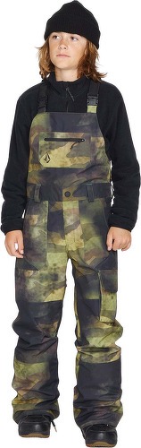 VOLCOM-Salopette de snow Barkley Insulated - Camouflage - (Enfant)-4