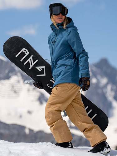 VOLCOM-Salopette de snow Creston 3D Stretch - Caramel-1