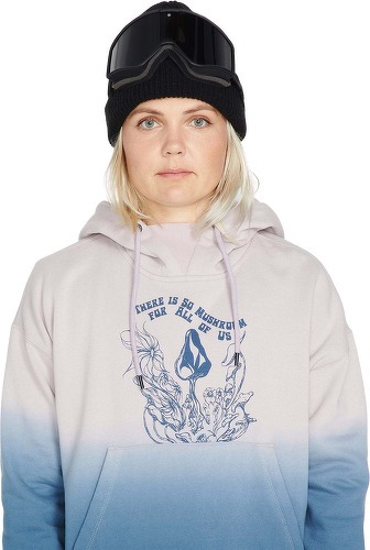 VOLCOM-Sweat à capuche Vol Peak Fleece - Petrol Blue-2