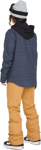VOLCOM-Veste Hooded Flannel - Black-1