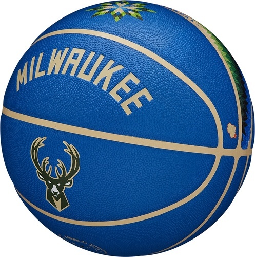 WILSON-Wilson NBA Team City Collector Milwaukee Bucks Ball-2