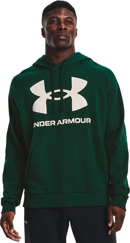 UNDER ARMOUR-Sweat à capuche Under Armour Rival Fleece Big Logo vert foncé-2