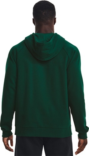UNDER ARMOUR-Sweat à capuche Under Armour Rival Fleece Big Logo vert foncé-3