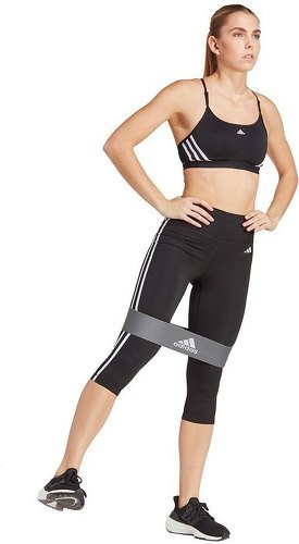 adidas Performance-Legging 3/4 taille haute à 3 bandes Train Essentials-3