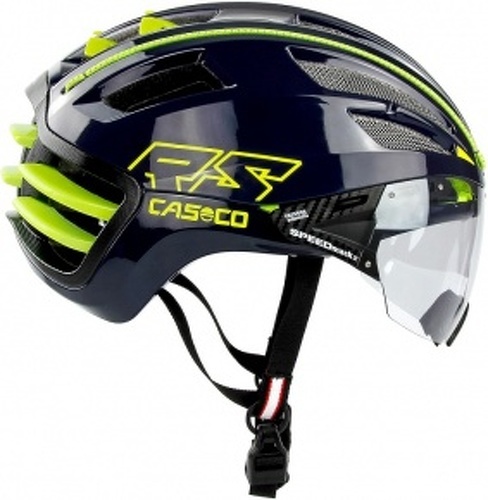 CASCO-CASCO SPEEDairo2 RS BLUE NEON YELLOW SHINY - avec visière VAUTRON incluse-0