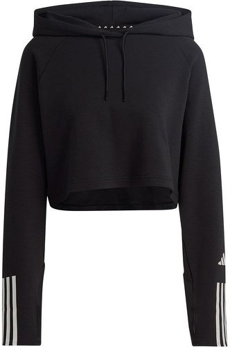 adidas Performance-Sweat-shirt à capuche en coton Train Essentials Train 3-Stripes-2