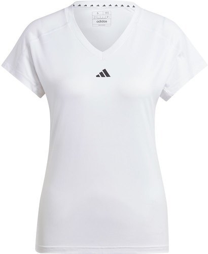 adidas Performance-T-Shirt Collo A V Logo Minimalista Aeroready Train Essentials-2