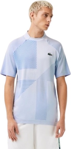 LACOSTE-Polo Lacoste Sport Seamless Bleu-1