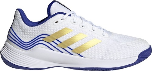 adidas Performance-Chaussure de volley-ball Adidas homme NOVAFLIGHT PRIMEGREEN Blanc-image-1