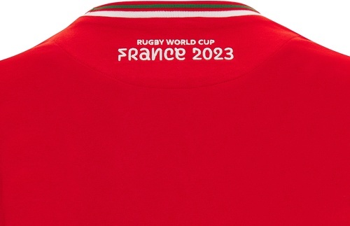MACRON-T-shirt Pays de Galles Coupe du Monde Rugby France 2023 Rouge-3