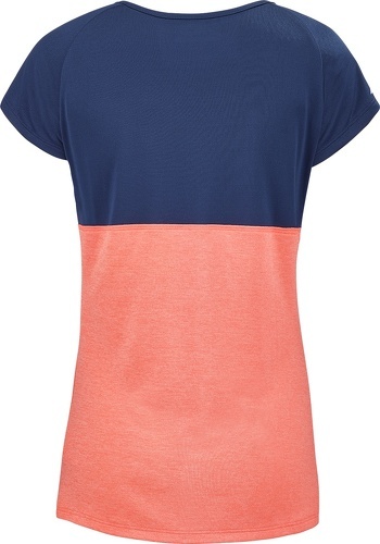 BABOLAT-Tee-shirt Babolat Play Femme Corail/Bleu-1