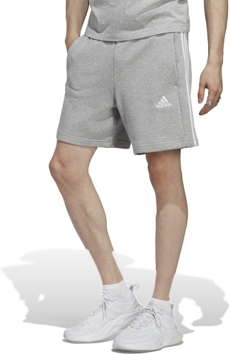 adidas Sportswear-Short à 3 bandes en moleton Essentials-2