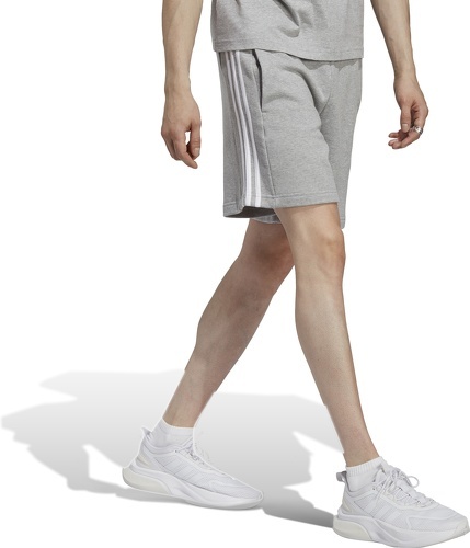 adidas Sportswear-Short à 3 bandes en moleton Essentials-4