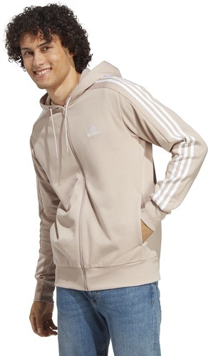 adidas Sportswear-Veste à capuche zippée 3 bandes Essentials-2