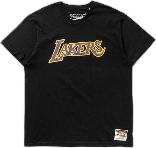 Mitchell & Ness-T-shirt Los Angeles Lakers Team Logo Noir-image-1