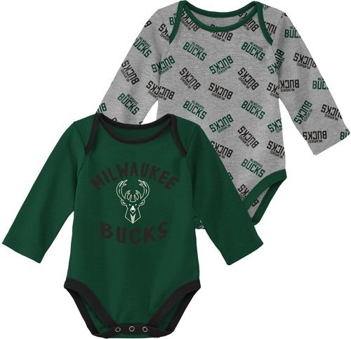 Outerstuff-Outerstuff NBA 2 pièces Barboteuse Milwaukee Bucks-0