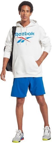 REEBOK-Reebok Sweatshirt Identity Fleece Stacked Logo Pullover-3