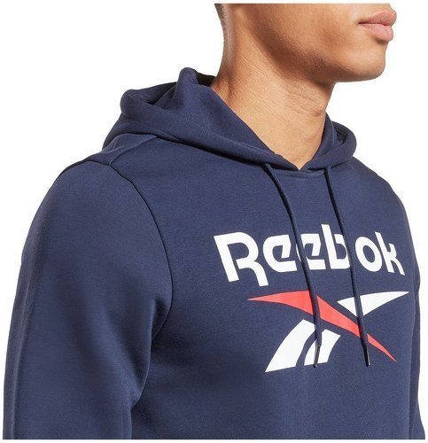 REEBOK-Reebok Sweatshirt Identity Fleece Stacked Logo Pullover-3