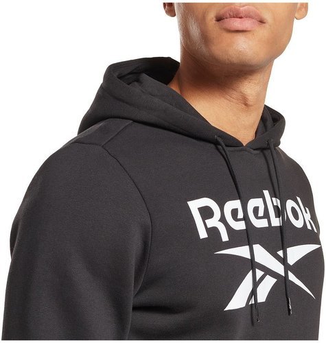 REEBOK-Reebok Sweatshirt Identity Fleece Stacked Logo Pullover-4