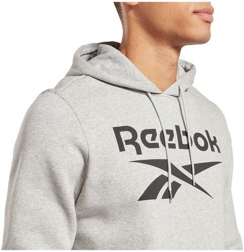 REEBOK-Reebok Sweatshirt Identity Fleece Stacked Logo Pullover-3