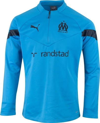 PUMA-Training Top OM Fleece Bleu-2