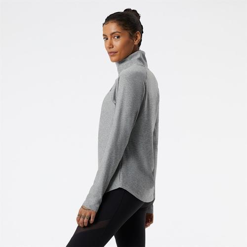 NEW BALANCE-Spacedye T-Shirt Manches Longues Demi-Zip-1