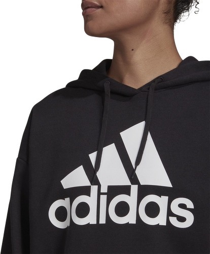 adidas Sportswear-Sweat-shirt à capuche en molleton oversize à grand logo Essentials-4