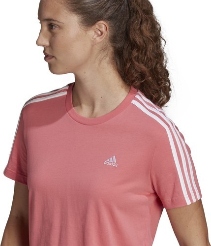 adidas Sportswear-T-shirt Essentials Loose 3-Stripes Cropped-4