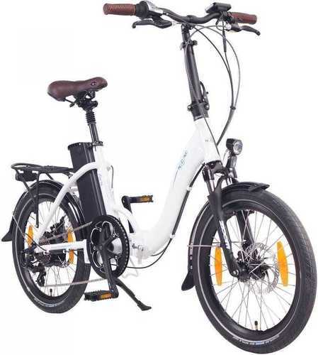 NCM BIKE-Vélo électrique Pliant NCM Paris+ Blanc mat - 20 - 250w - batterie 36 v 15ah-1