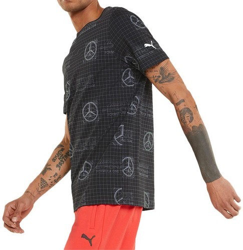 PUMA-T-shirt Noir Homme Puma Mercedes Mapf1 533692-2