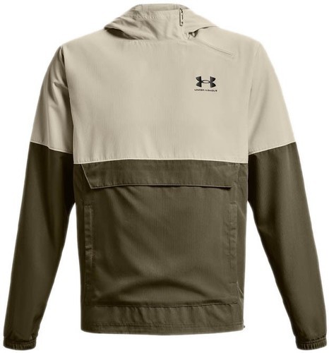 UNDER ARMOUR-UA WOVEN ASYM ZIP PULLOVER-BRN-image-1