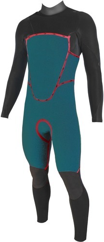 Soöruz Surfwear-Combinaison FIGHTER 5/4/3mm OYSTERPRENE Chest-zip-2