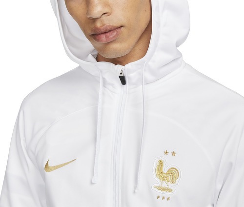 NIKE-Survêtement Entraînement France Strike Blanc/Bleu-2