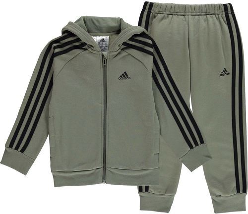 adidas Sportswear-3 Rayé Polaire Ensemble Survêtement-0