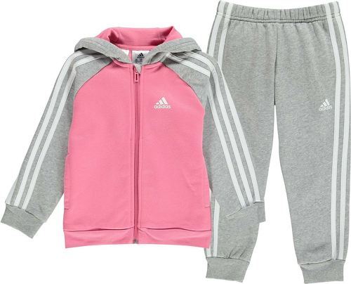 adidas Sportswear-3 Rayé Polaire Ensemble Survêtement-0