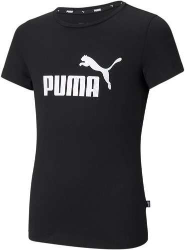 PUMA-Puma ESS Logo Tee G Puma Black (Kids) (Kids)-image-1