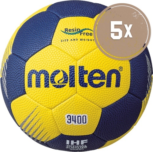 MOLTEN-5er Ballset H0F3400-YN HANDBALL-image-1