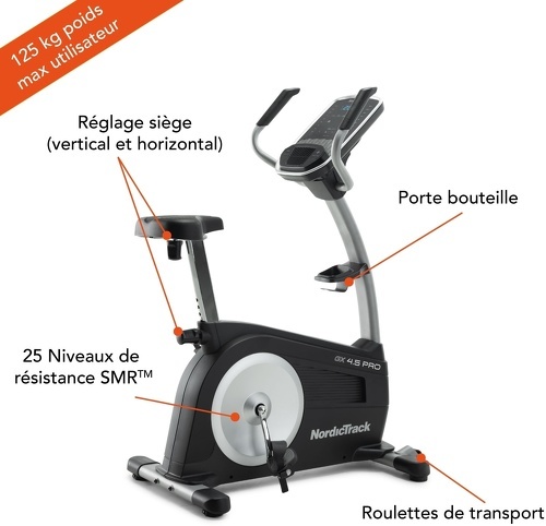 NORDICTRACK-Vélo d'appartement GX 4.5 Pro Connecté iFIT / 25 Niveaux de résistance-2